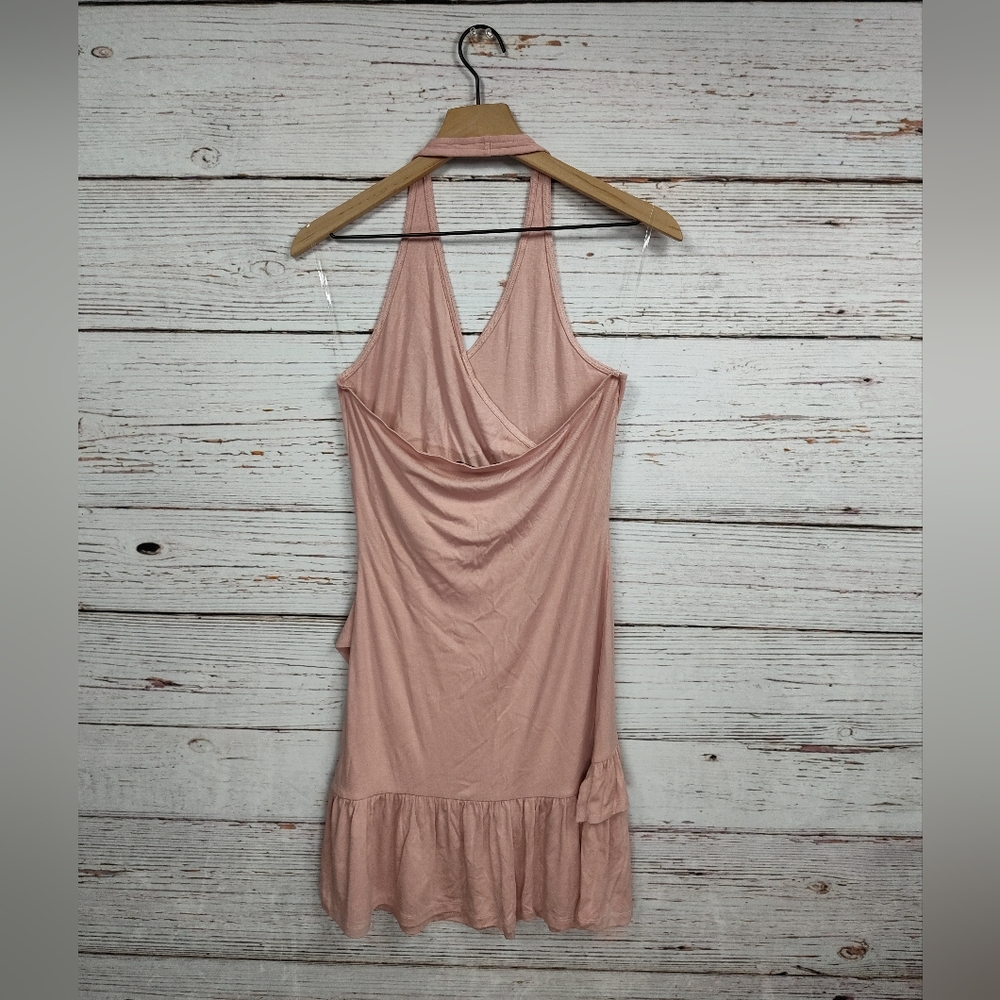 Doe & Rae Ruffle Hem Halter Dress - Picture 4 of 8